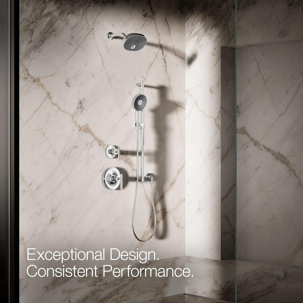 Kohler 26282-CP Statement® Round three-function handshower, 2.5 gpm, Polished Chrome