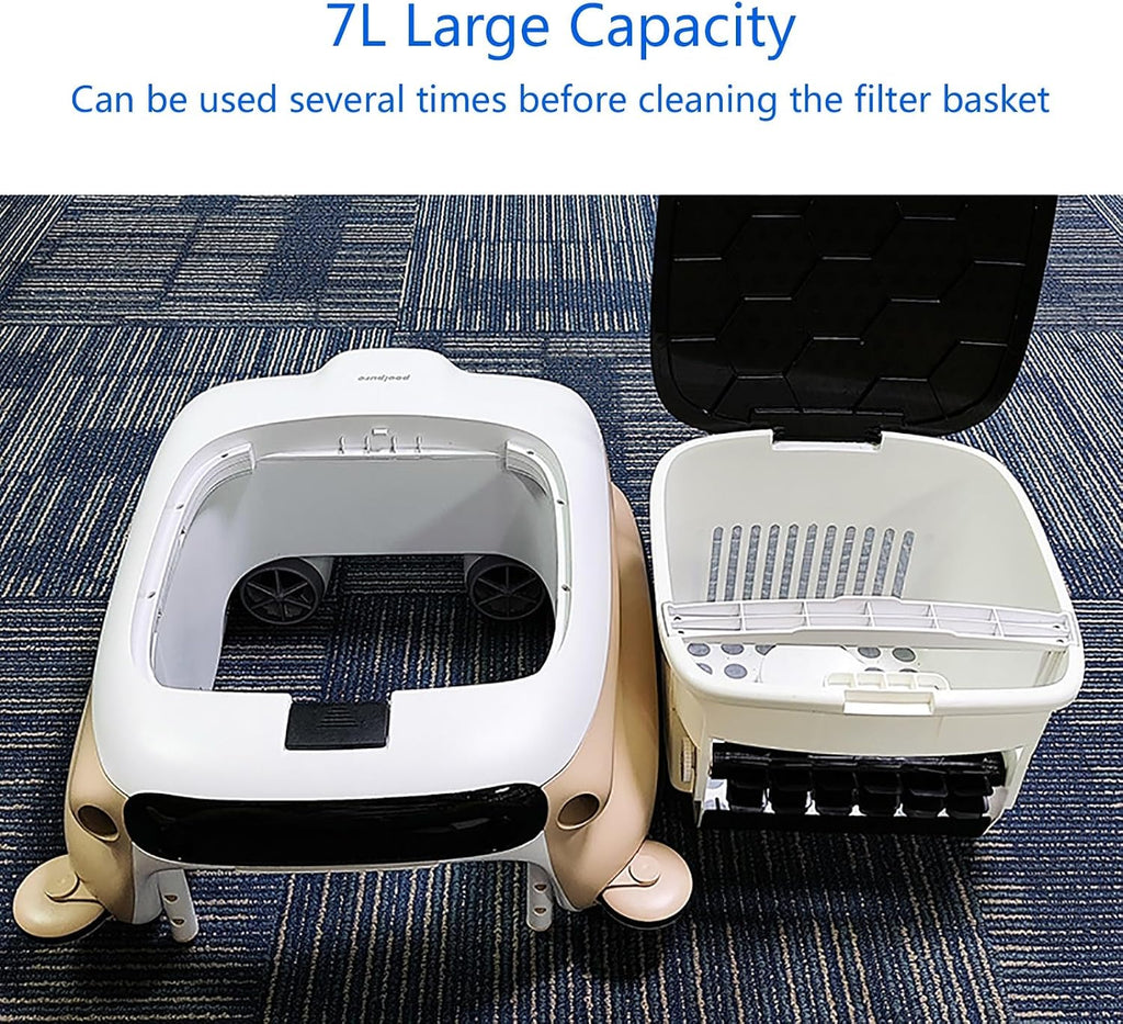 Pool Vacuum for Above Ground Pool, Pool Cleaner Robot, Pool Surface Skimmer Cleaner, Floor/Wall/Waterline Cleaning