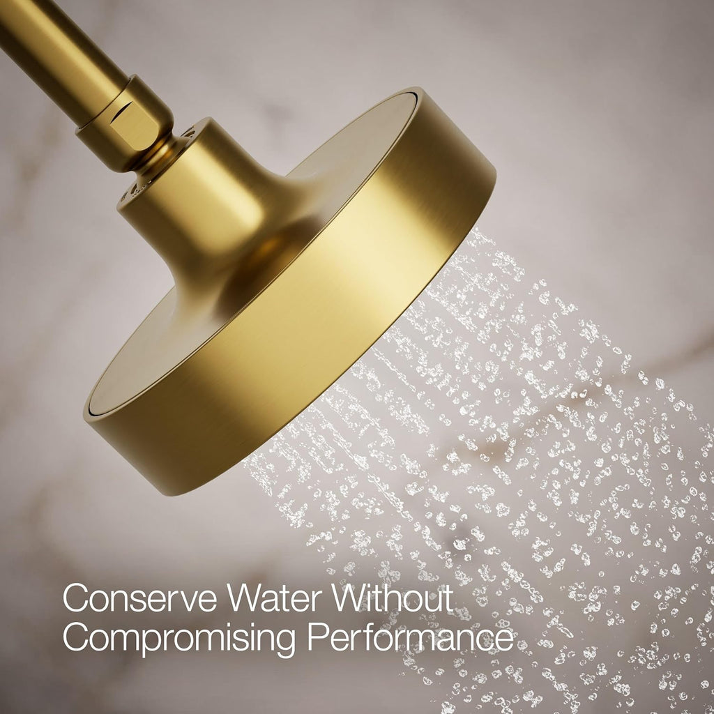 Kohler 939-G-2MB Purist® Single-function showerhead, 1.75 gpm, Vibrant Brushed Moderne Brass