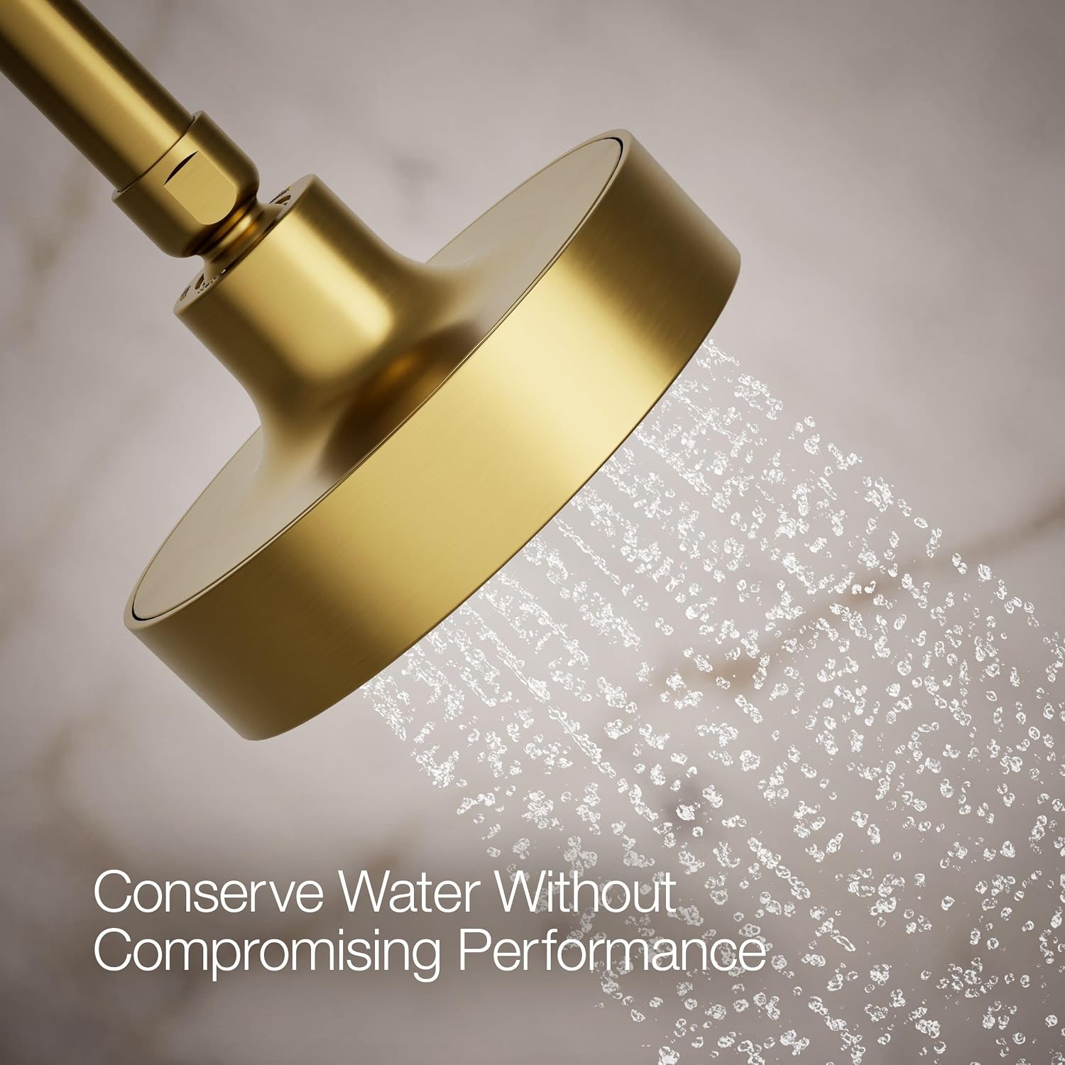 Kohler 939-G-2MB Purist® Single-function showerhead, 1.75 gpm, Vibrant Brushed Moderne Brass