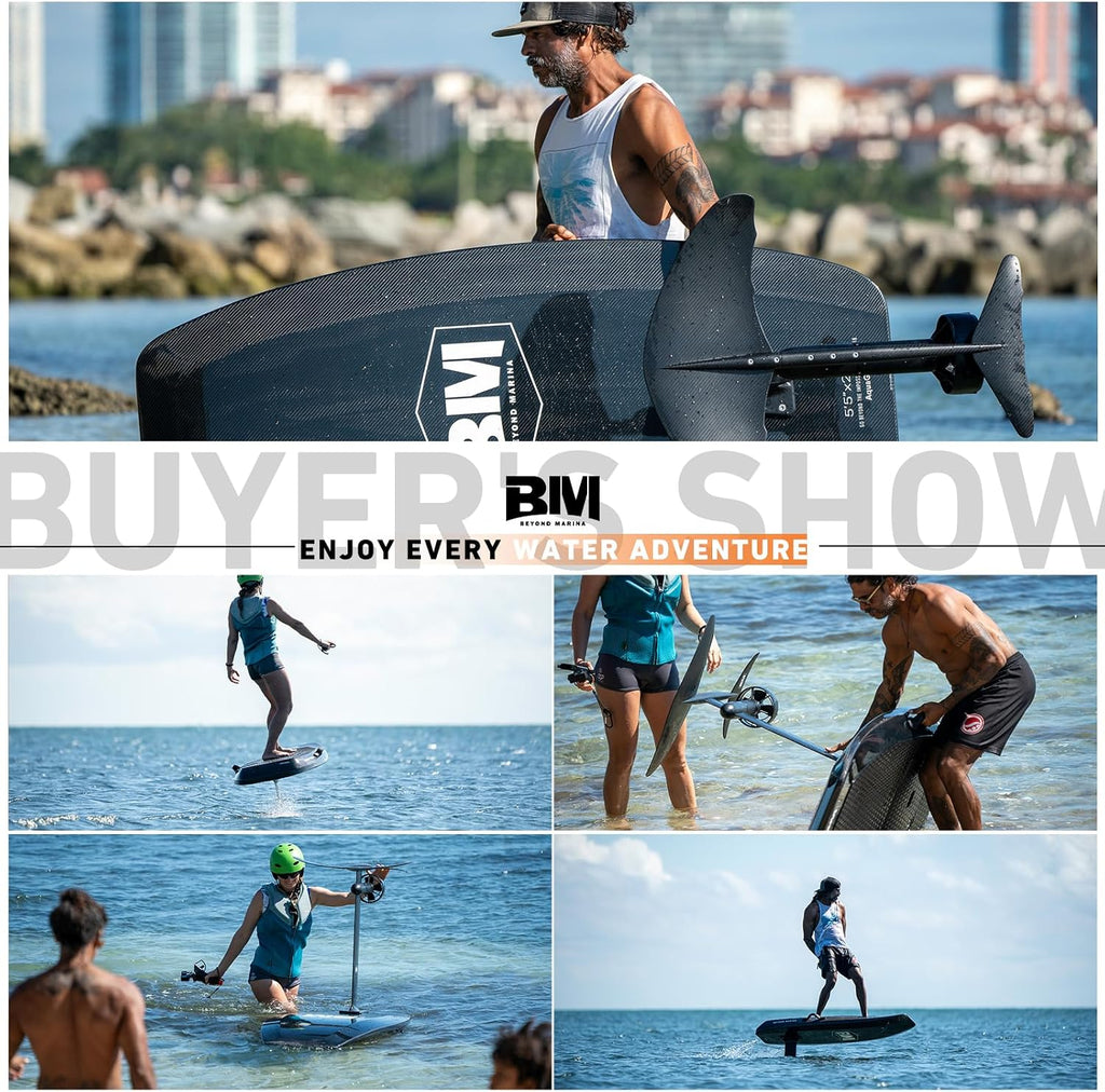 Electric Hydrofoil Surfboard – 8000W Efoil Foil Board for Adults, Supports Up to 286 lbs for Surfing, High-Speed Electric Surfboard with Wireless Remote, Rechargeable Motorized Hydrofoil Board
