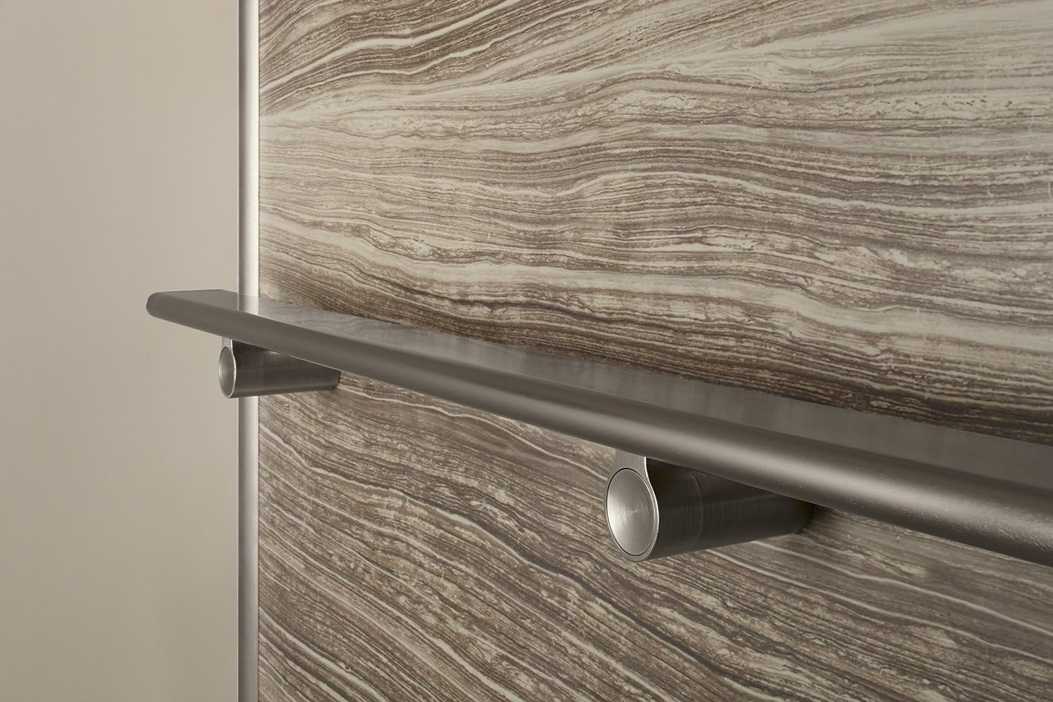 KOHLER K-97628-SHP Choreograph 54' Shower Barre, Bright Polished Silver