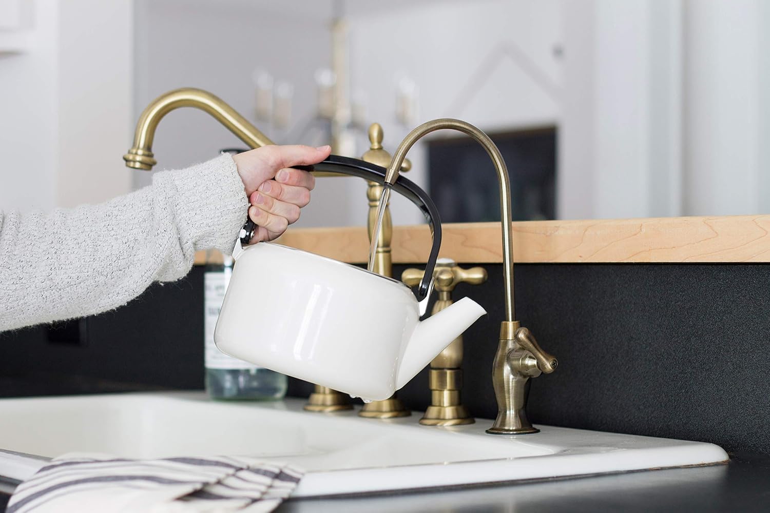 Kingston Brass KSAG3193AL Restoration Reverse Osmosis System Filtration Water Air Gap Faucet, Antique Brass