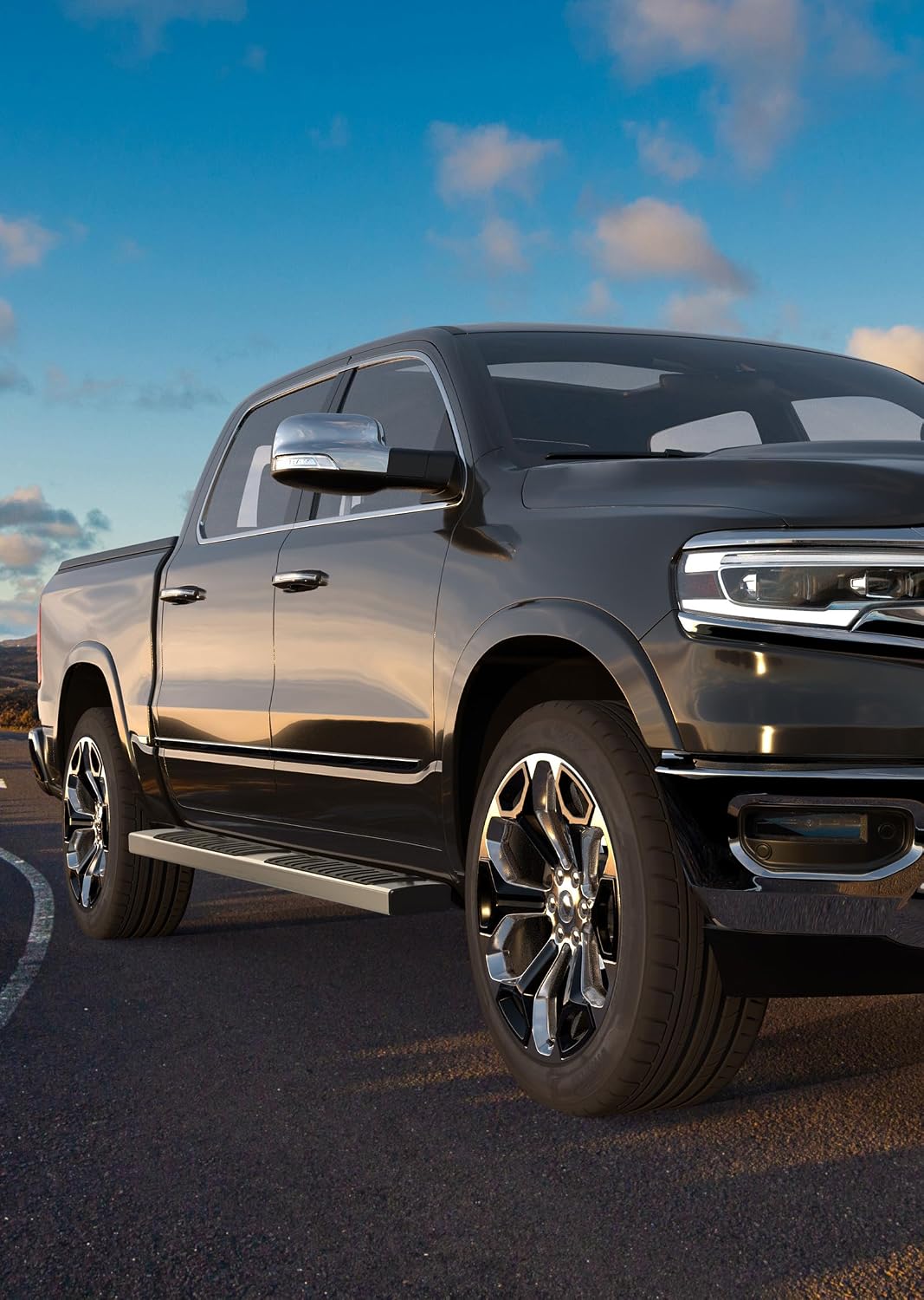 YITAMOTOR 6.5 inches Running Boards Compatible with 2015-2026 Chevy Colorado/GMC Canyon Crew Cab Side Step Nerf Bars