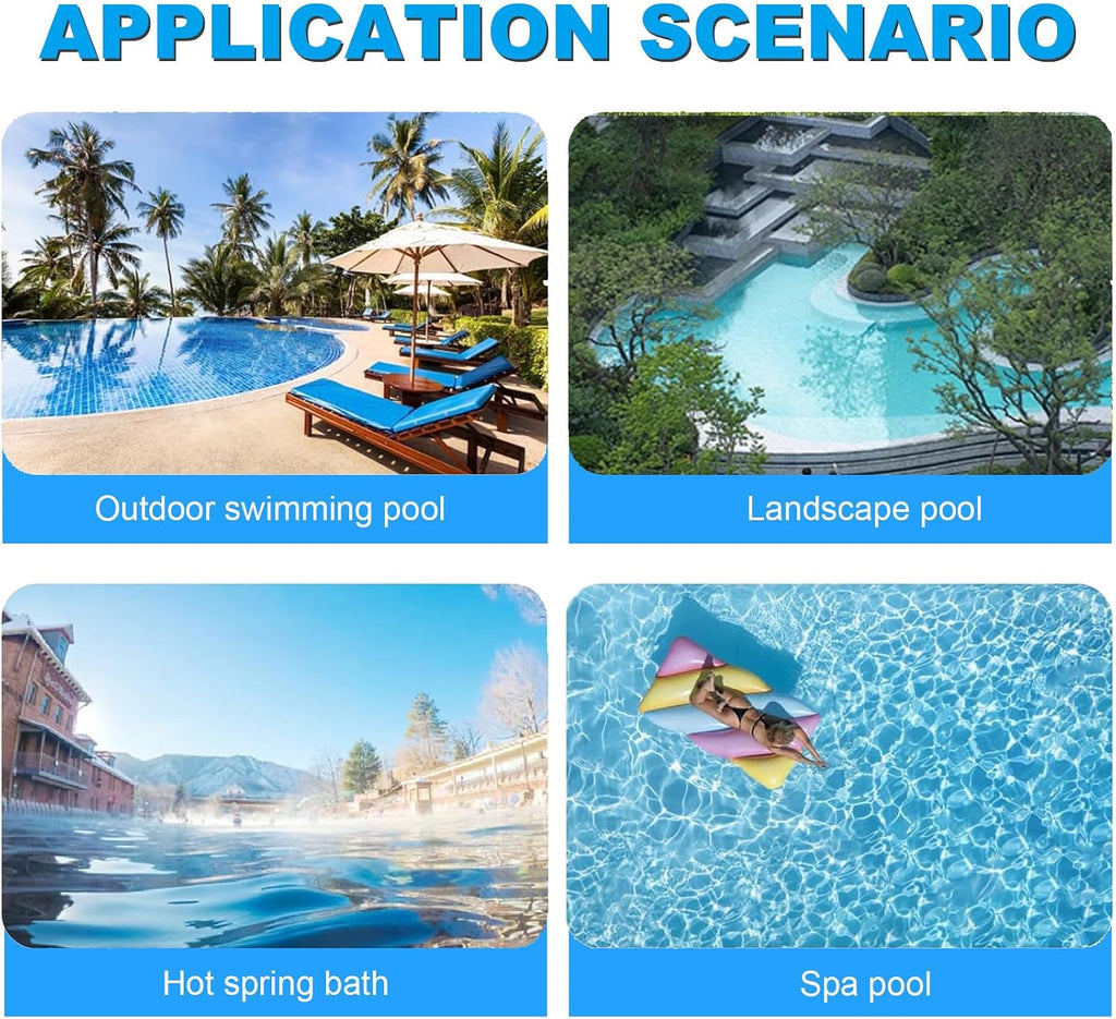 Pool Cleaning Robot | Manual Remote Control Pool Skimmer, Four Sensors, 3 Cleaning Modes, Uv-Resistant Housing, 10l Basket, Can Remove Leaves, Hair, Sediment, Pollen,Dead Insects From The Pool