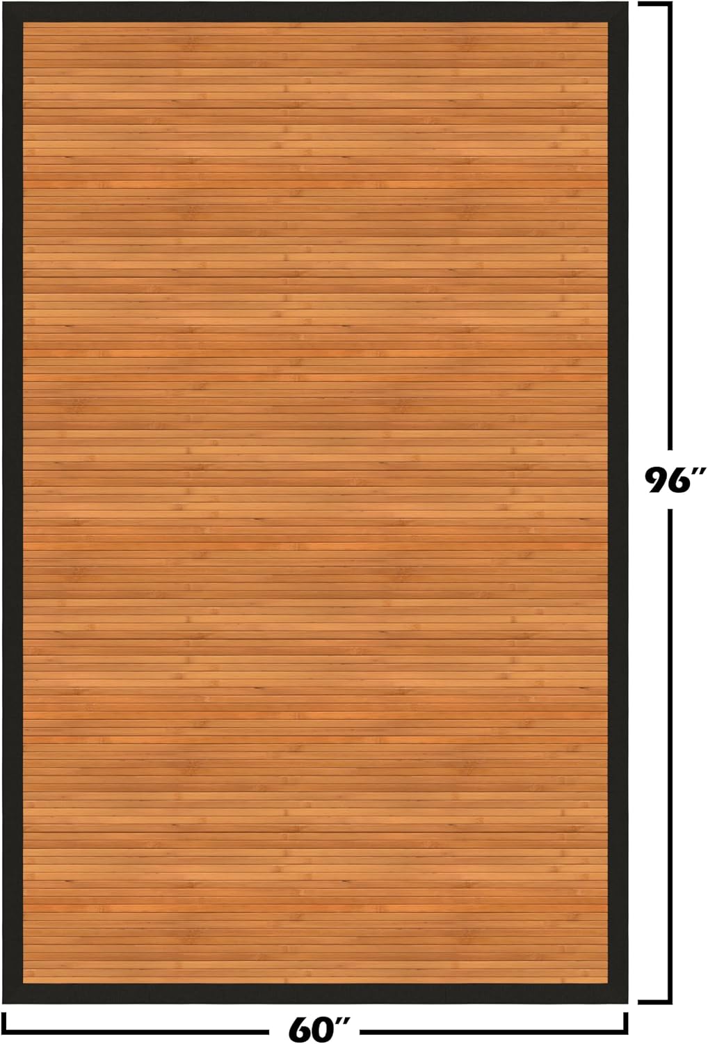 Red Lantern Bamboo Rug - Burnt Bamboo - 5' x 8'