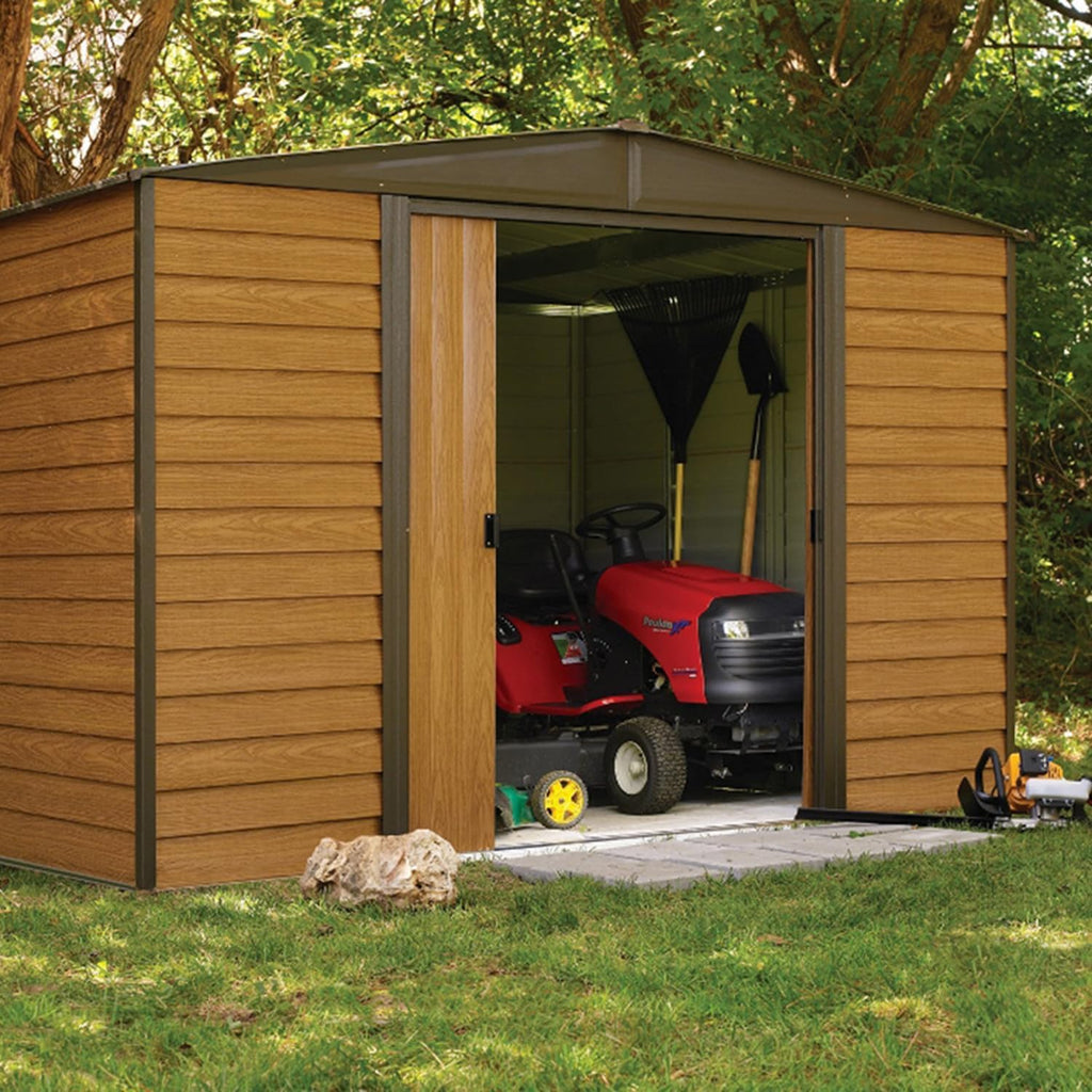 Arrow WR108 Woodridge EG, Steel Storage Shed, 10' by 8', Neutral