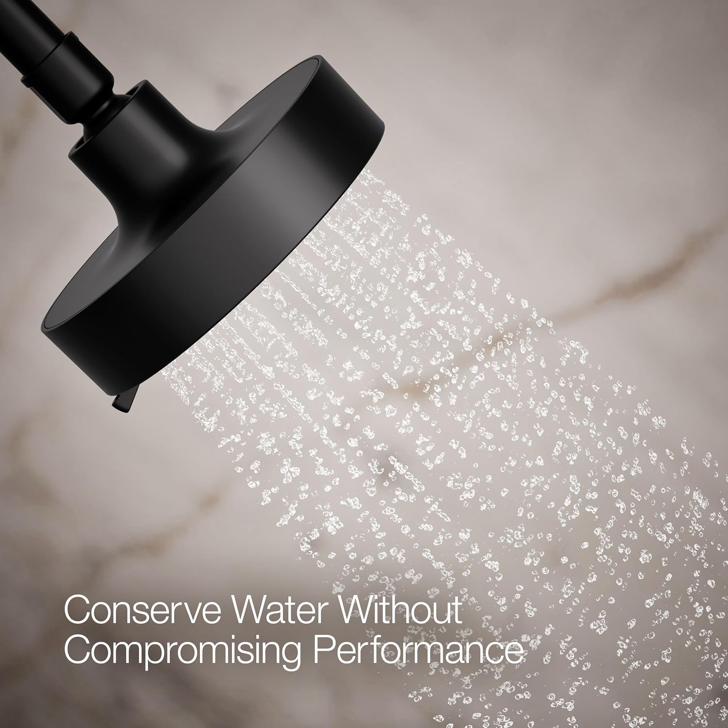 Kohler 22170-G-BL Purist® Three-function showerhead, 1.75 gpm, Matte Black