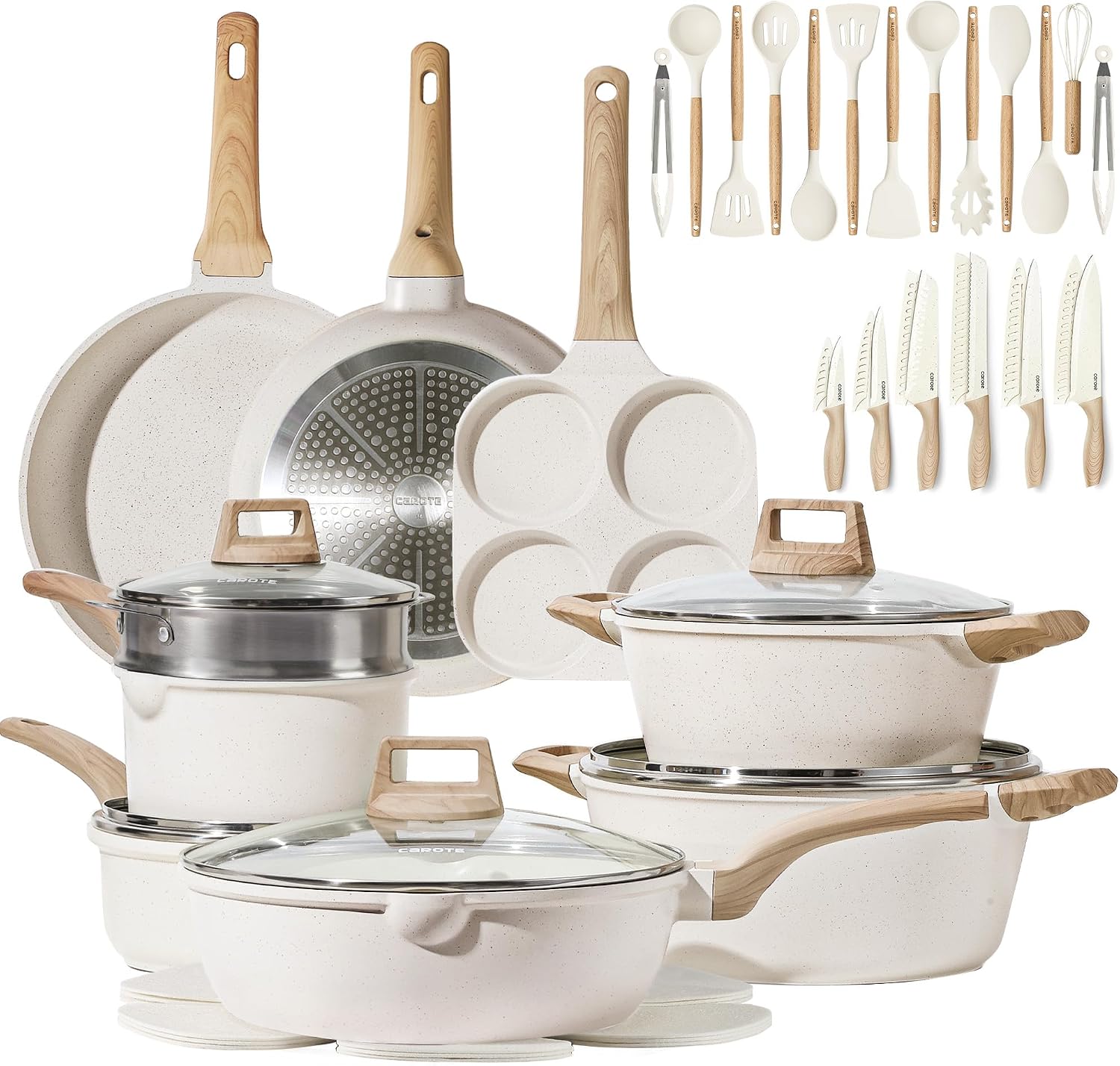Cookware Sets+Knife set+Cooking Utensils