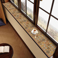 Retro Style Window Sill Protector Mat for Anti Pet Scratch, Waterproof Dust Proof Mats for Windows/Balcony/Cabinet, Decorative Pad Cut to Fit/Customized(27x59in/70x150cm)