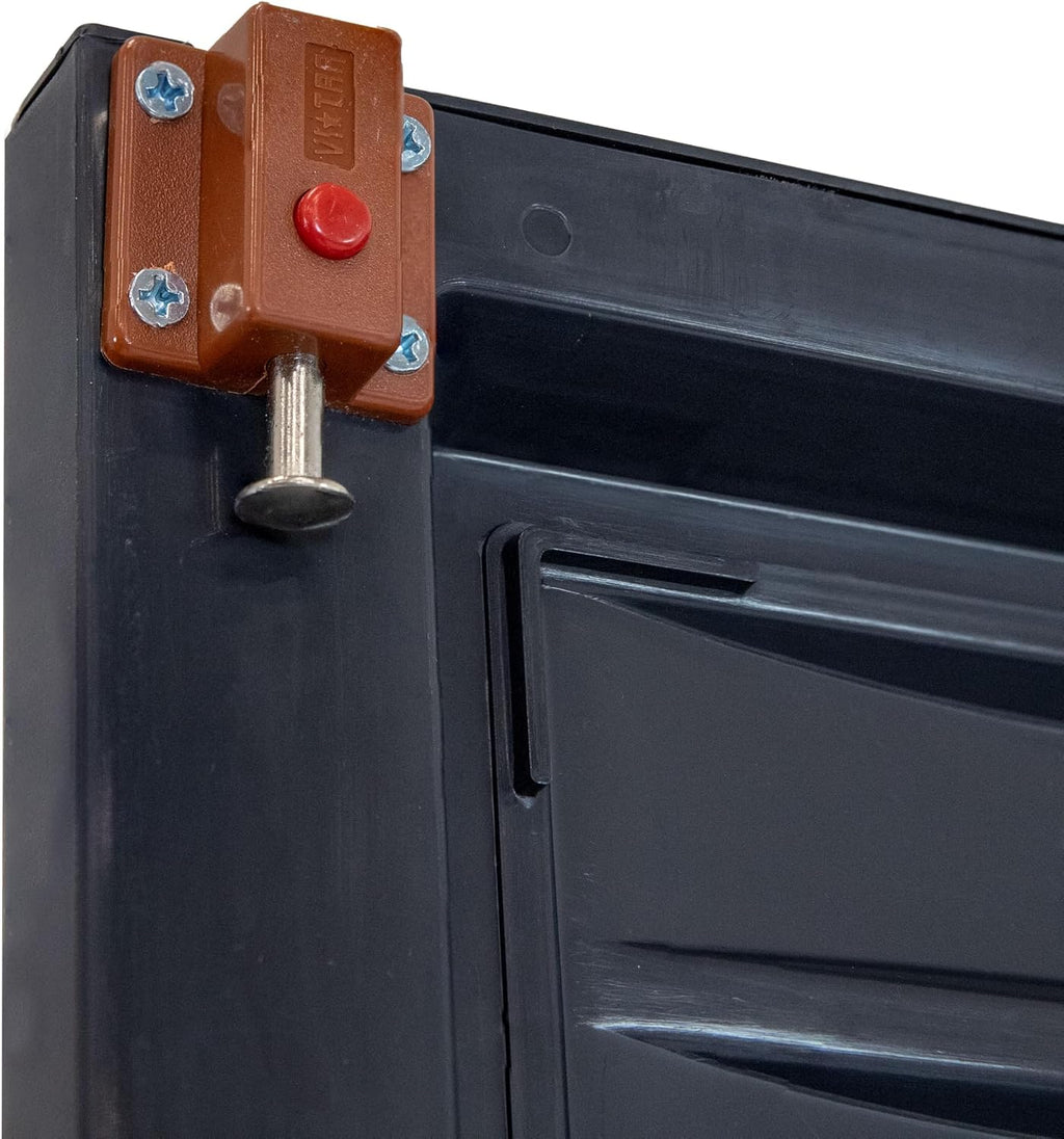 Sunnydaze 72' H Resin Garage Storage Cabinet - Garage Cabinet with Lockable Doors and Adjustable Shelves - Freestanding Utility Storage for Laundry Room, Office, Basement - Shadow