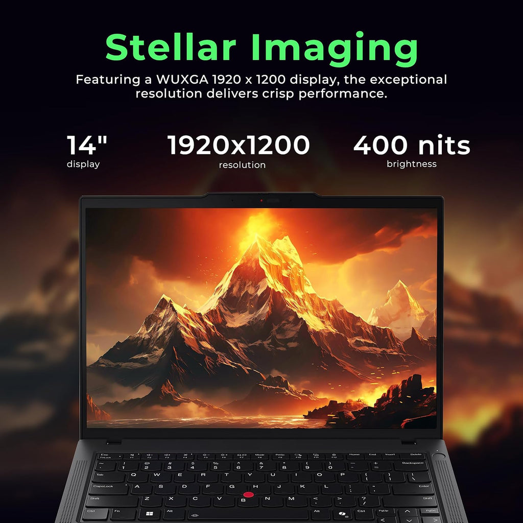 Lenovo ThinkPad T14 G5 14' WUXGA Laptop, Intel Ultra 7 165U, 64GB DDR5 RAM, 3TB Storage(2TB SSD+1TB Docking Station Set), Intel Graphics, Backlit Keyboard, Fingerprint, Wi-Fi 6E, Win 11 Pro, Black