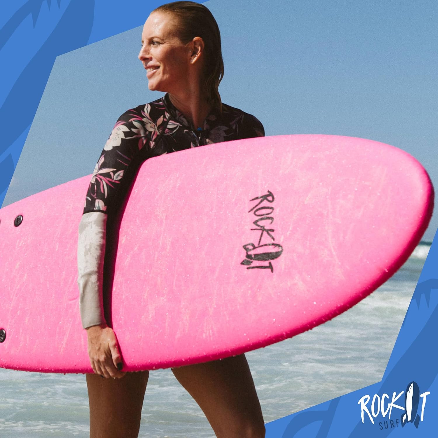 Rock-It 6' Albert Performance Fish Soft Top Surfboard Surf Board, Foam Surfboard, Kids Surfboard, Adult Surfboard, Tabla De Surf, Beginner Surfboard