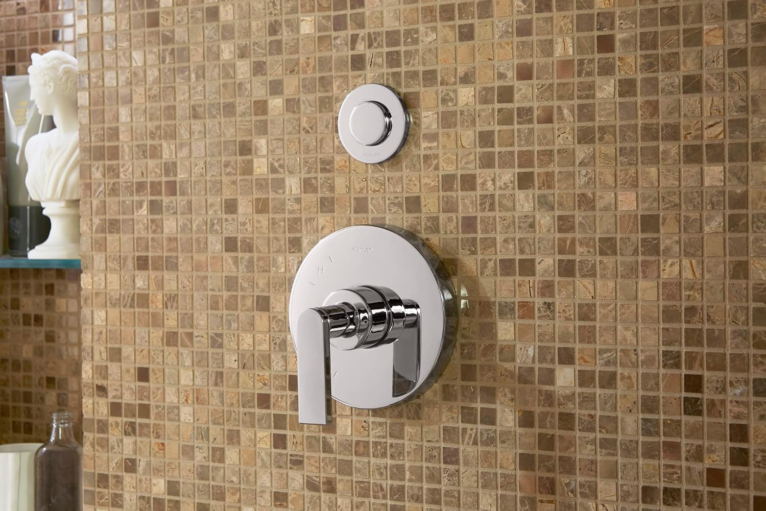 KOHLER TS73115-4-BN Composed Rite-Temp Valve Trim With Lever Handle, Vibrant Brushed Nickel