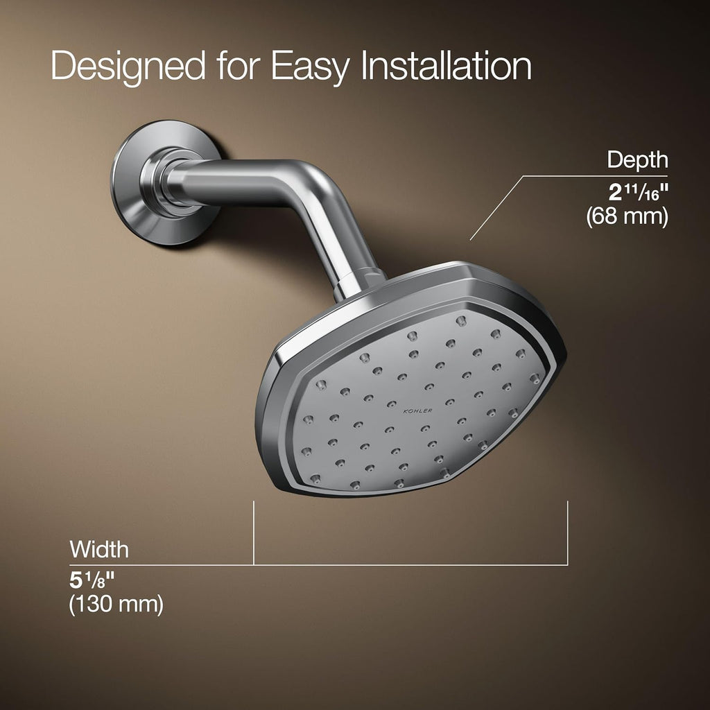 Kohler 27050-G-CP Occasion® Single-function showerhead, 1.75 gpm, Polished Chrome