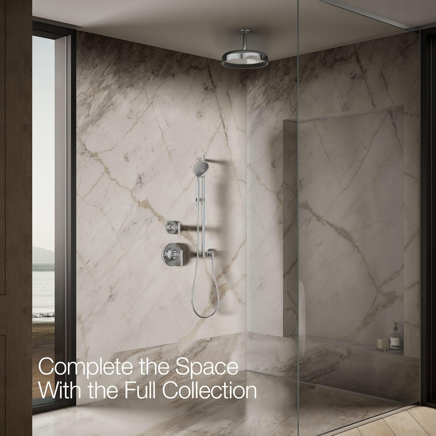 Kohler 26291-G-CP Statement® Round 12' single-function rainhead, 1.75 gpm, Polished Chrome