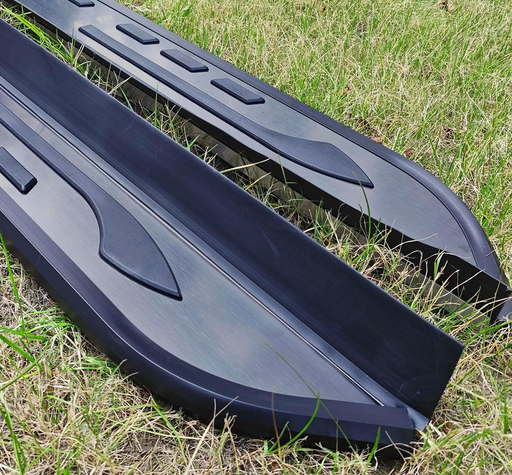 2PCS Side Step Accessories Fit for Chevy Equinox 2025 2026 Running Board Padel Step Bar Padel Aluminum Black (with Bracket) XMH