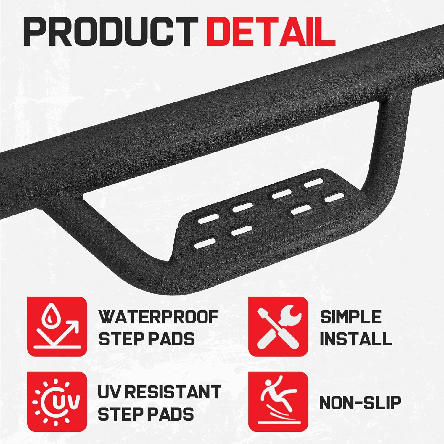 Running Boards Compatible with 2005-2023 Tacoma Double Cab with 4 Full-Size Doors, 4.5 Inches Drop Down Side Steps Running Boards for Tacoma.