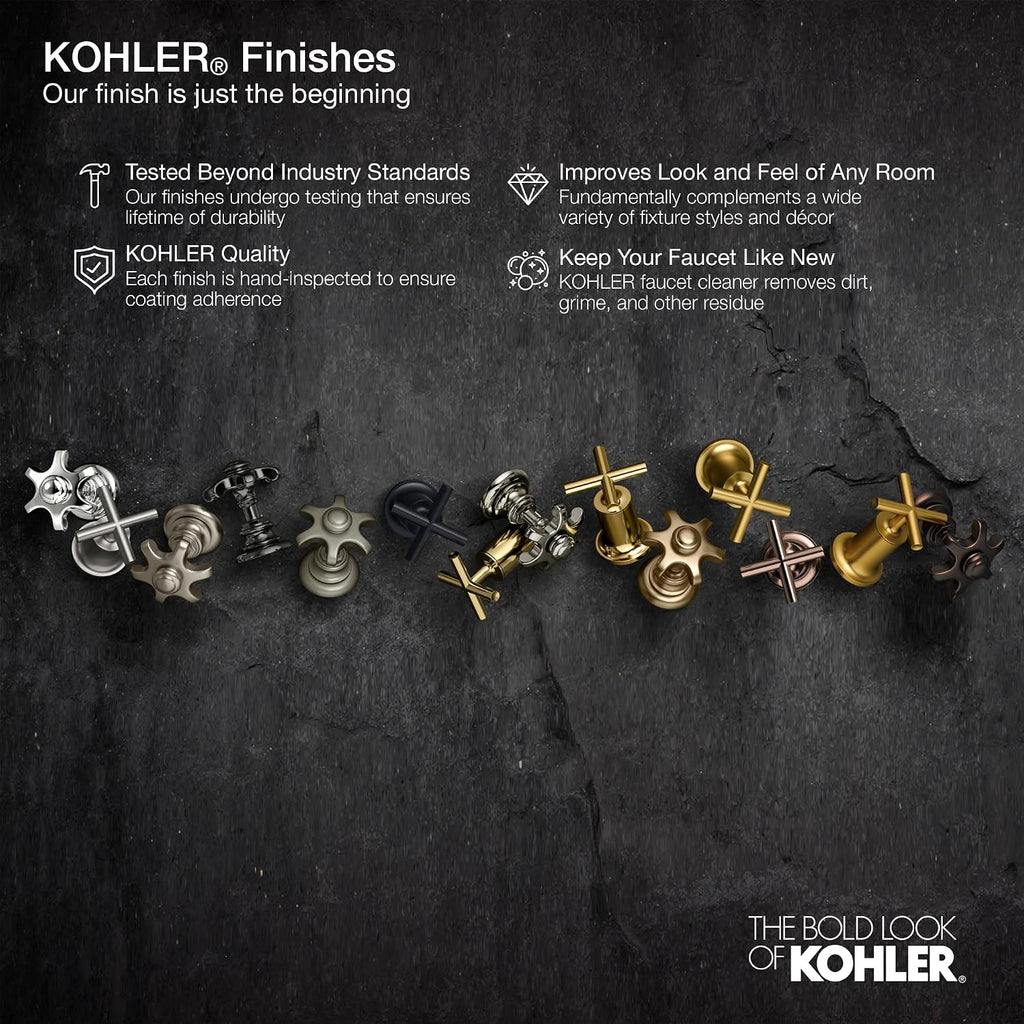 Kohler K-TS21946-BN Remodel Rite-Temp Valve Trim, Vibrant Brushed Nickel