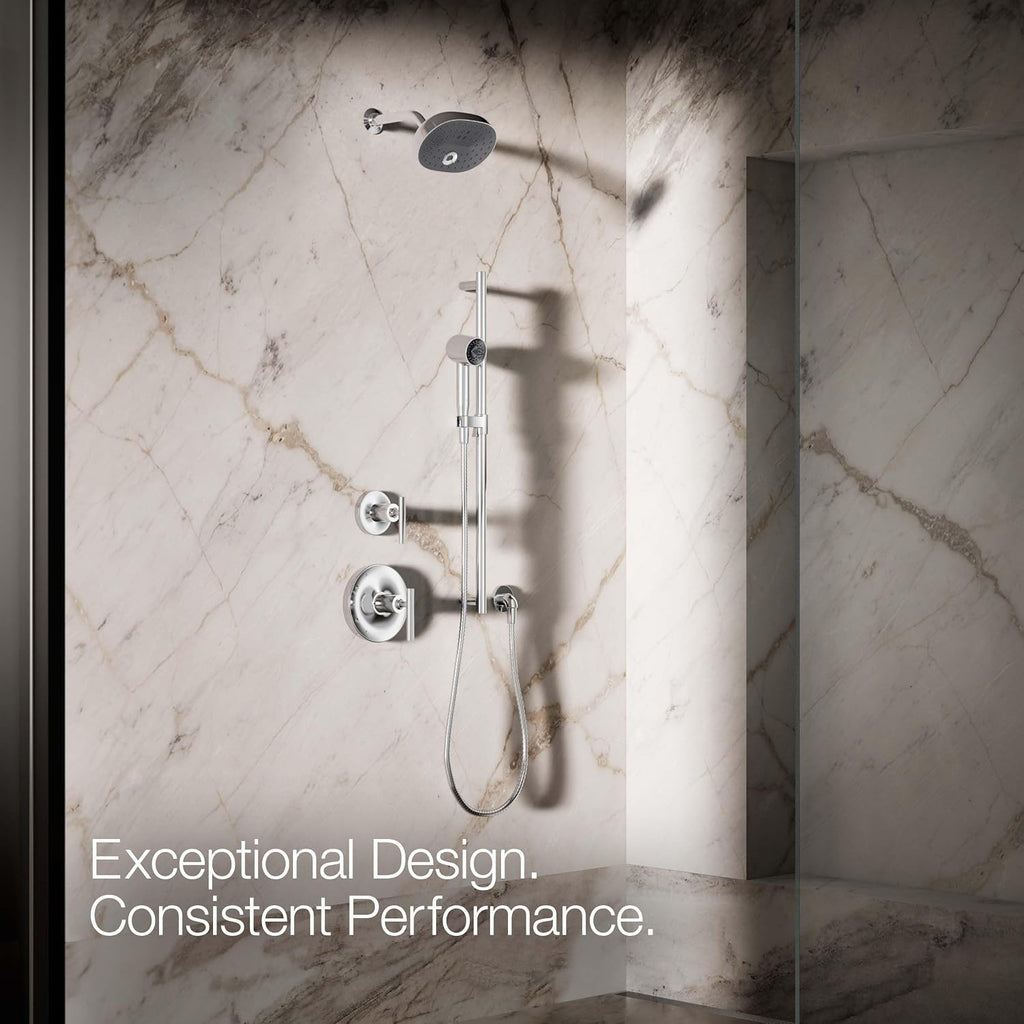 KOHLER 26286-CP Statement Single-Function HAND SHOWER, Maximum Spray Performance with an Easy-to-clean Surface, Polished Chrome, 2.5 GPM