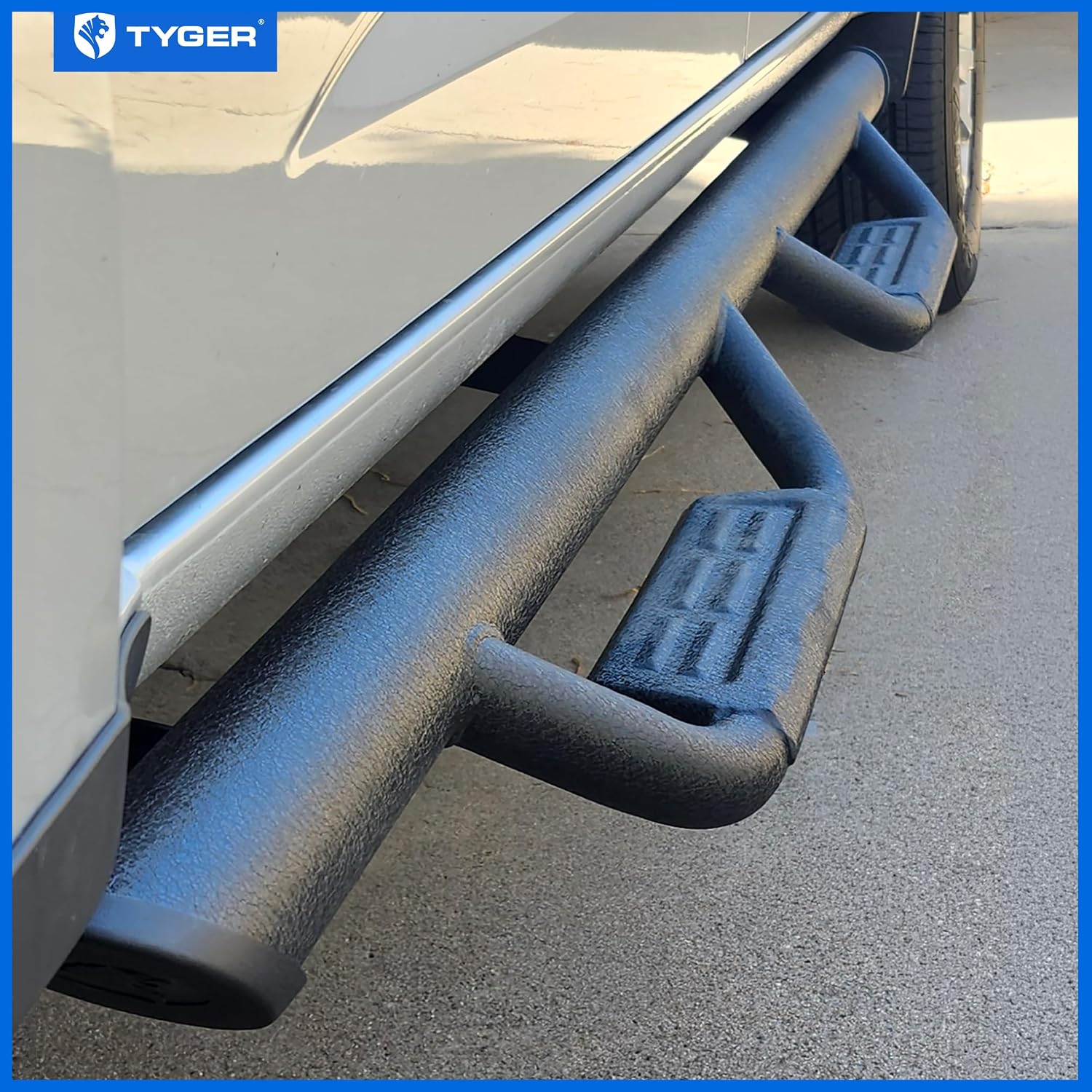 Tyger Auto Tyger Access Running Boards Compatible with 2015-2026 Chevy Colorado GMC Canyon | Crew Cab | TG-AS2C24002 | Textured Black Drop Step Rail