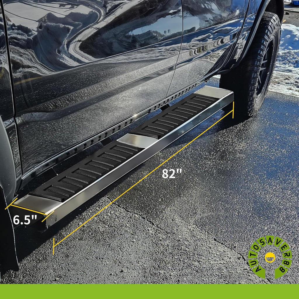 AUTOSAVER88 Running Boards Compatible with 2019-2026 Dodge Ram 1500 New Body Style Crew Cab with 4 Full-Size Doors (Excl. 1500 Classic), Stainless Steel Side Step Nerf Bar