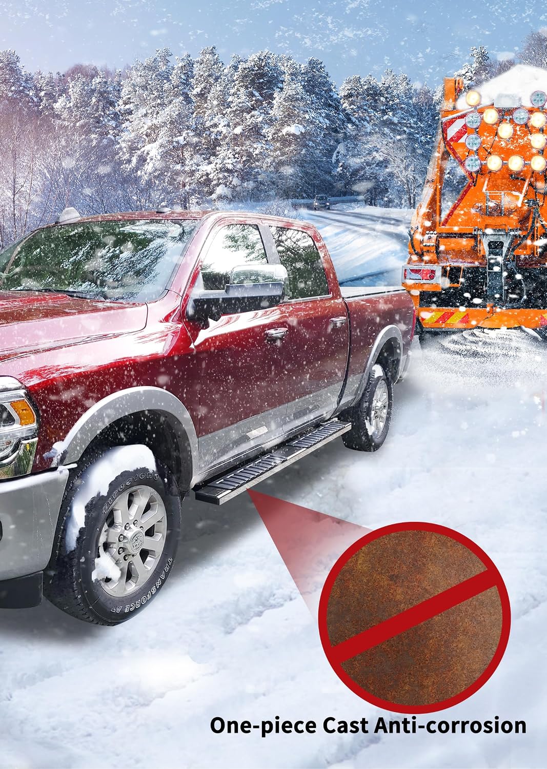 YITAMOTOR 6.5 inches Running Boards Compatible with 2015-2026 Chevy Colorado/GMC Canyon Crew Cab Side Step Nerf Bars