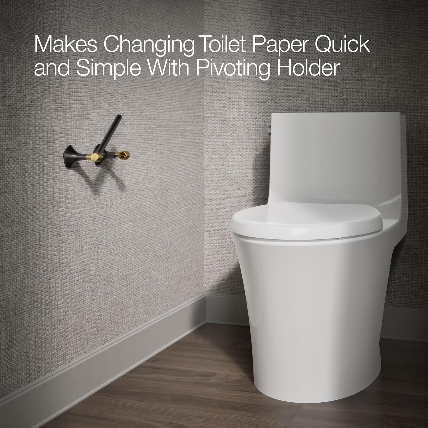 KOHLER Occasion Pivoting Toilet Paper Holder