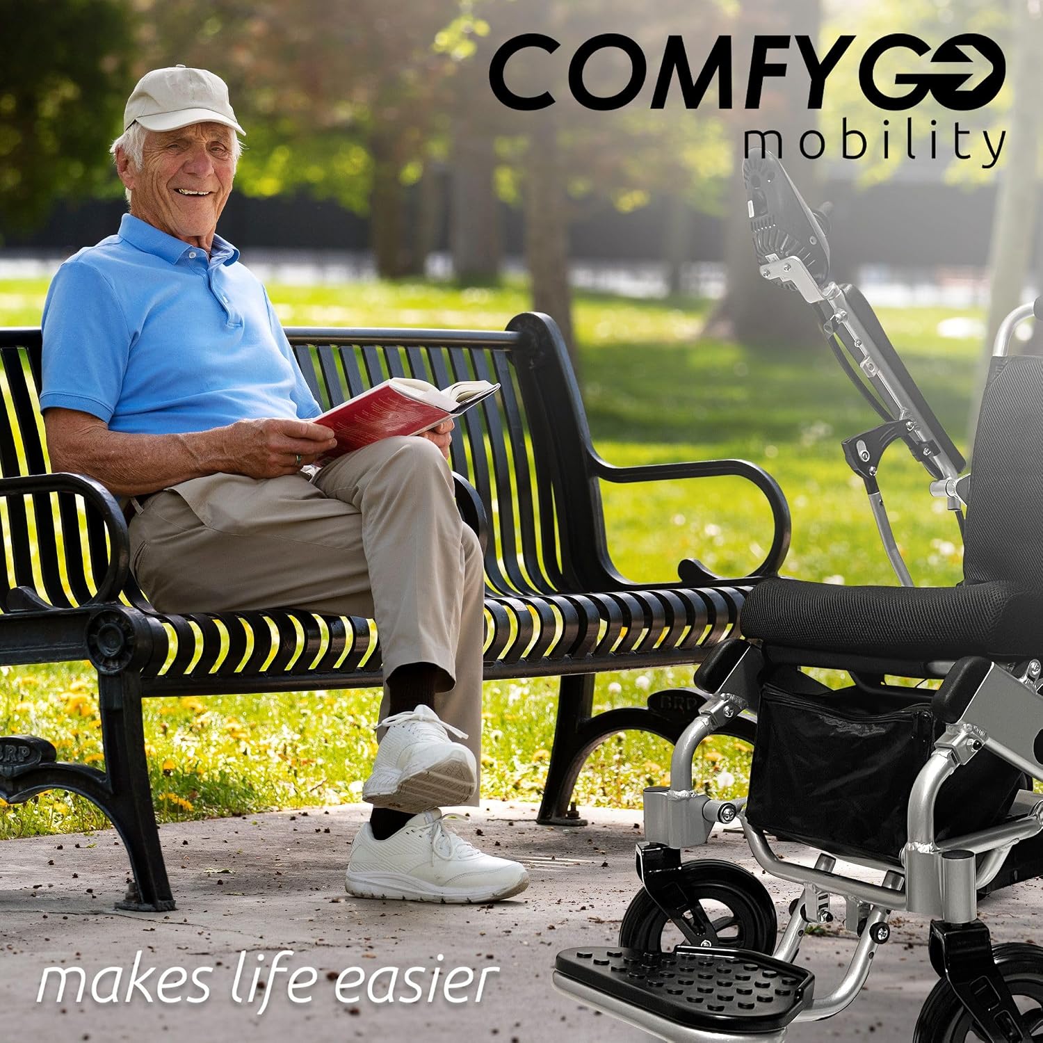 Majestic IQ-8000 Electric Wheelchairs for Adults,Motorized Wheelchairs for Seniors,Ultra Light Wheelchair,Folding Power Wheelchair,Durable Wheel Chair,Silla De Ruedas para Adultos,20' Wide Seat