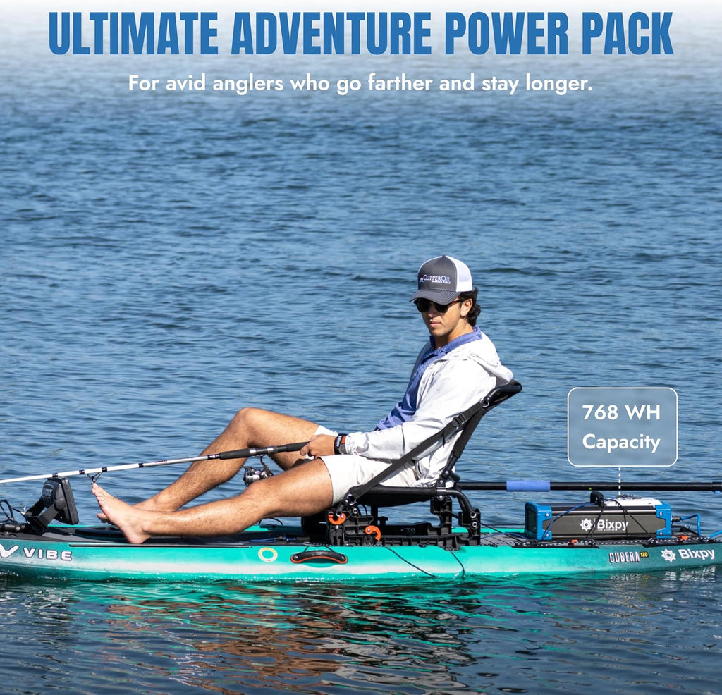 Bixpy K-1 Angler Pro Outboard Kit – Includes K1 Kayak Motor with Remote Control & Quick-Release Mount for Kayaks, Canoes, Paddleboards, Dinghies & Inflatable Boats