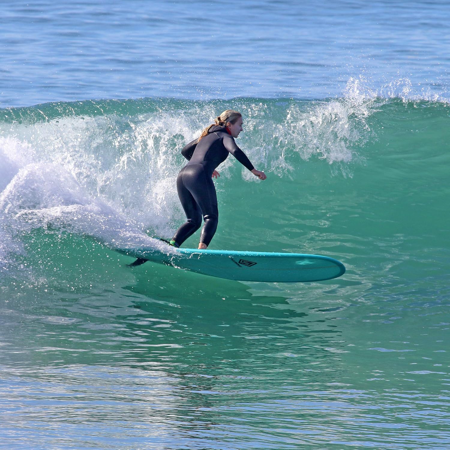 Fiberglass Surfboard | Fun & Easy to Ride Mini Longboard for All Surfing Skill Levels | 7'6 | 7'8