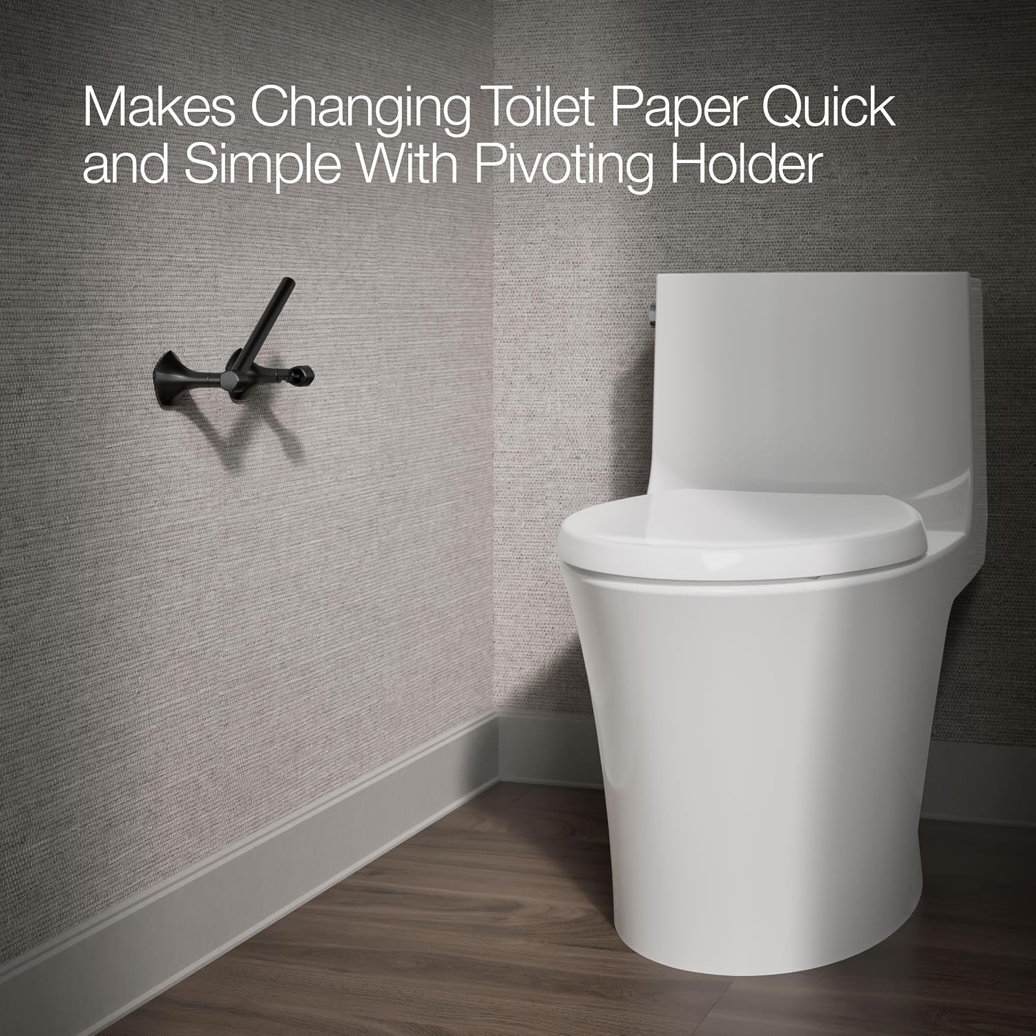 KOHLER Occasion Pivoting Toilet Paper Holder