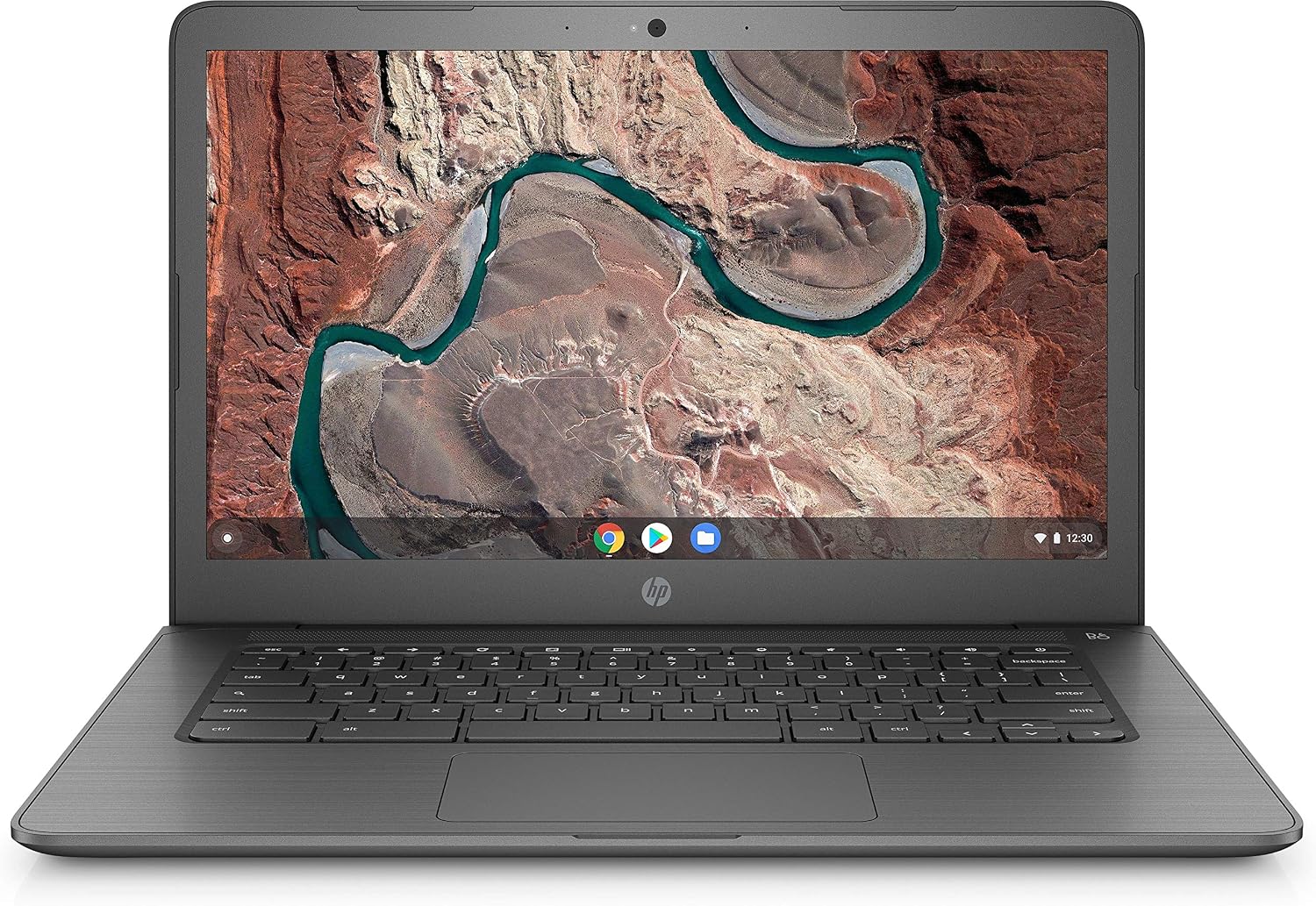 HP Chromebook 14-inch Laptop with 180-Degree Hinge, Full HD Screen, AMD Dual-Core A4-9120 Processor, 4 GB SDRAM, 32 GB eMMC Storage, Chrome OS (14-db0040nr, Chalkboard Gray)