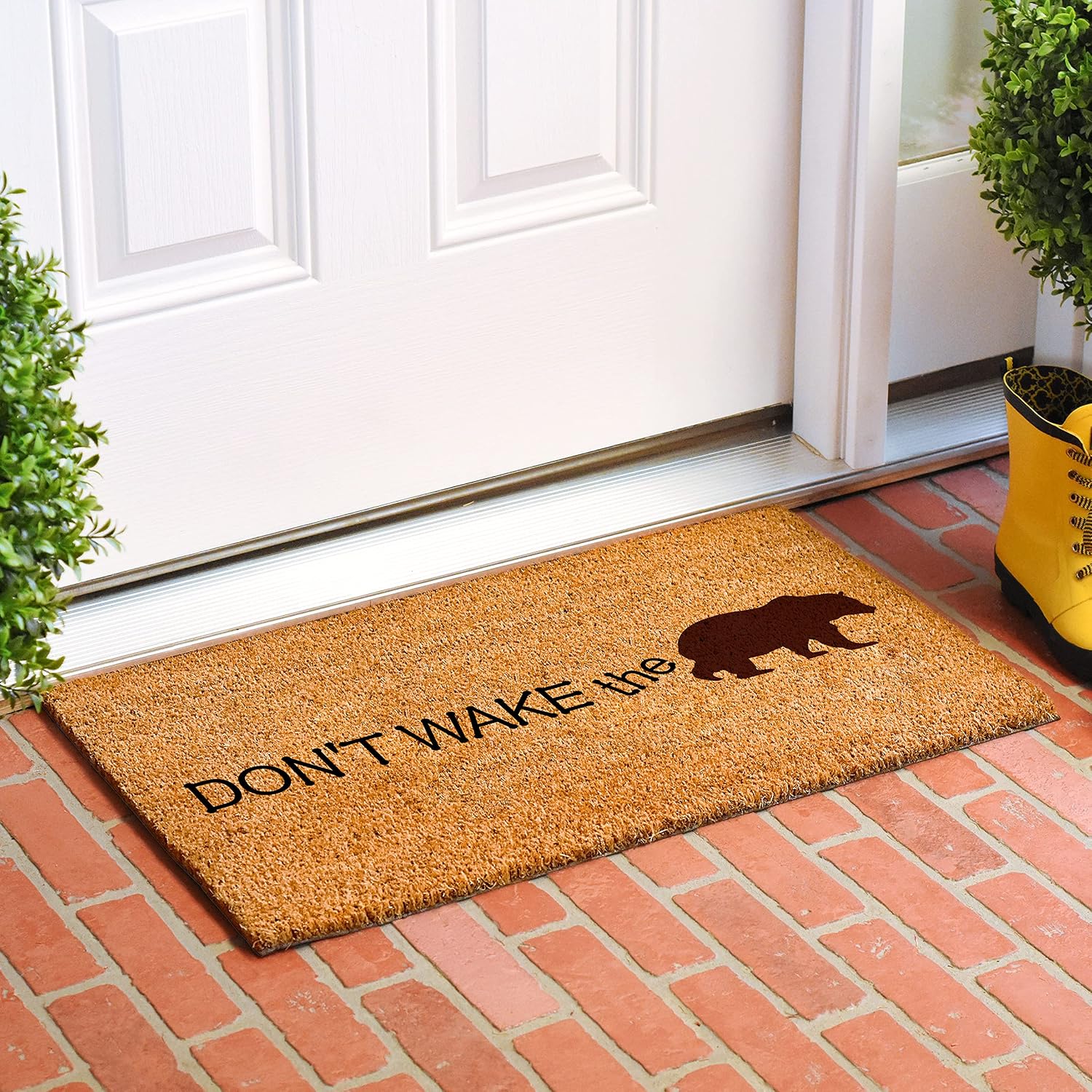 Calloway Mills 108623672 Don't Wake The Bear Doormat, 36' x 72'