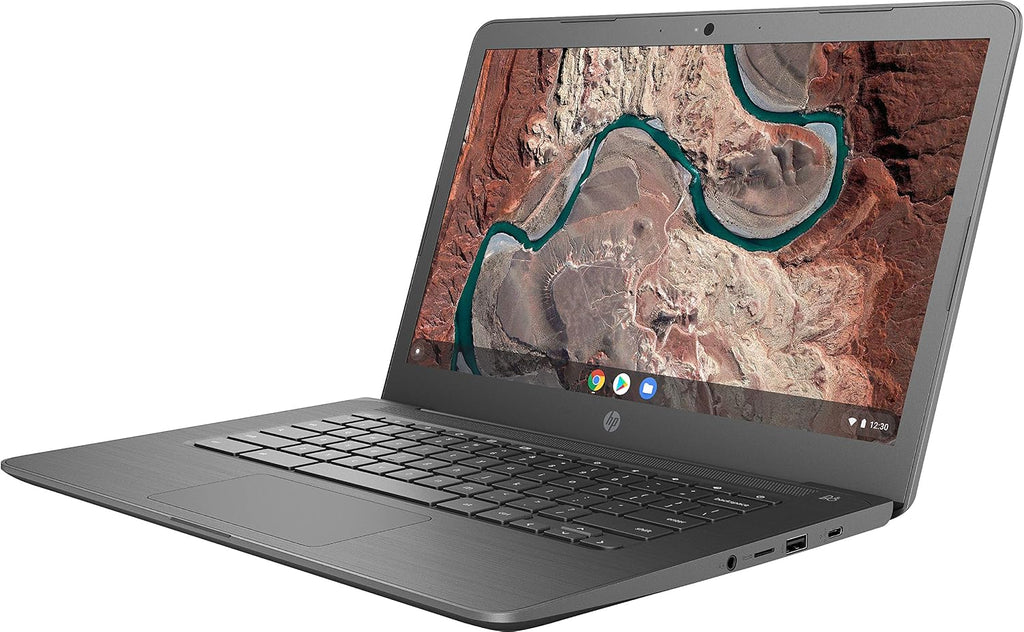 HP Chromebook 14-inch Laptop with 180-Degree Hinge, Full HD Screen, AMD Dual-Core A4-9120 Processor, 4 GB SDRAM, 32 GB eMMC Storage, Chrome OS (14-db0040nr, Chalkboard Gray)