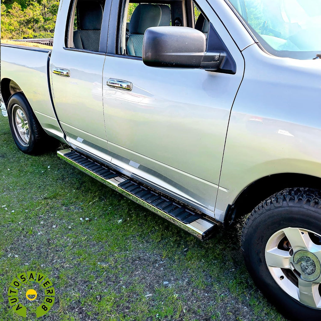 AUTOSAVER88 Running Boards Compatible with 2019-2026 Dodge Ram 1500 New Body Style Crew Cab with 4 Full-Size Doors (Excl. 1500 Classic), Stainless Steel Side Step Nerf Bar