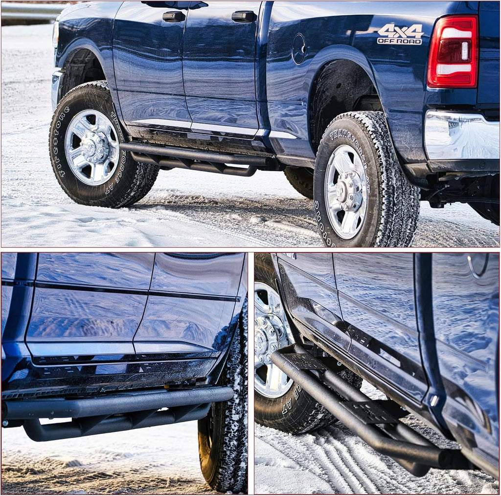 OEDRO 6' Running Boards Compatible with 2005-2023 Toyota Tacoma Double Cab, Upgraded Side Steps Rails Black Textured Heavy Duty Truck Nerf Bars