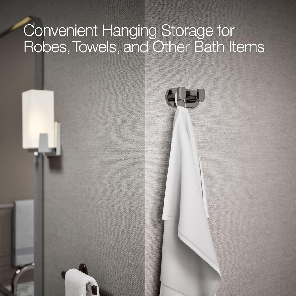 Kohler 73146-TT Composed® Double Robe Hook, Vibrant Titanium