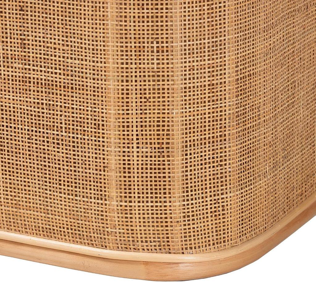Bali & pari Ishana Bohemian Natural Rattan Storage Bench
