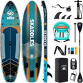 11'6 × 35' Inflatable SUP–Super Wide, Stand Up Paddle Board for Adults, Youth, Family & Pets, High Weight Capacity, Non-Slip EVA Deck, Premium Accessories