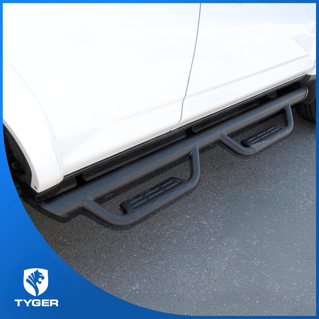 Tyger Auto Tyger Access Running Boards Compatible with 2010-2024 Toyota 4Runner (Exclude Limited; Nightshade; TRD Sport; 10-13 SR5) | TG-AS2T24034 | Textured Black Drop Step Rail