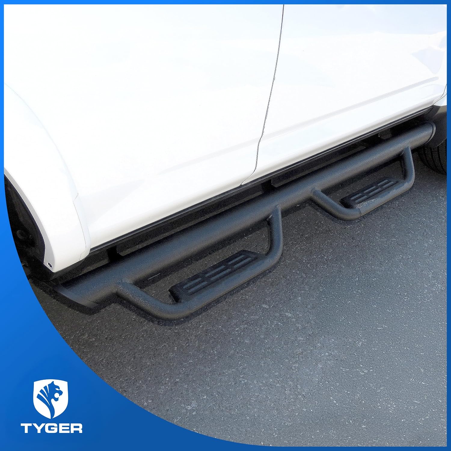 Tyger Auto Tyger Access Running Boards Compatible with 2010-2024 Toyota 4Runner (Exclude Limited; Nightshade; TRD Sport; 10-13 SR5) | TG-AS2T24034 | Textured Black Drop Step Rail