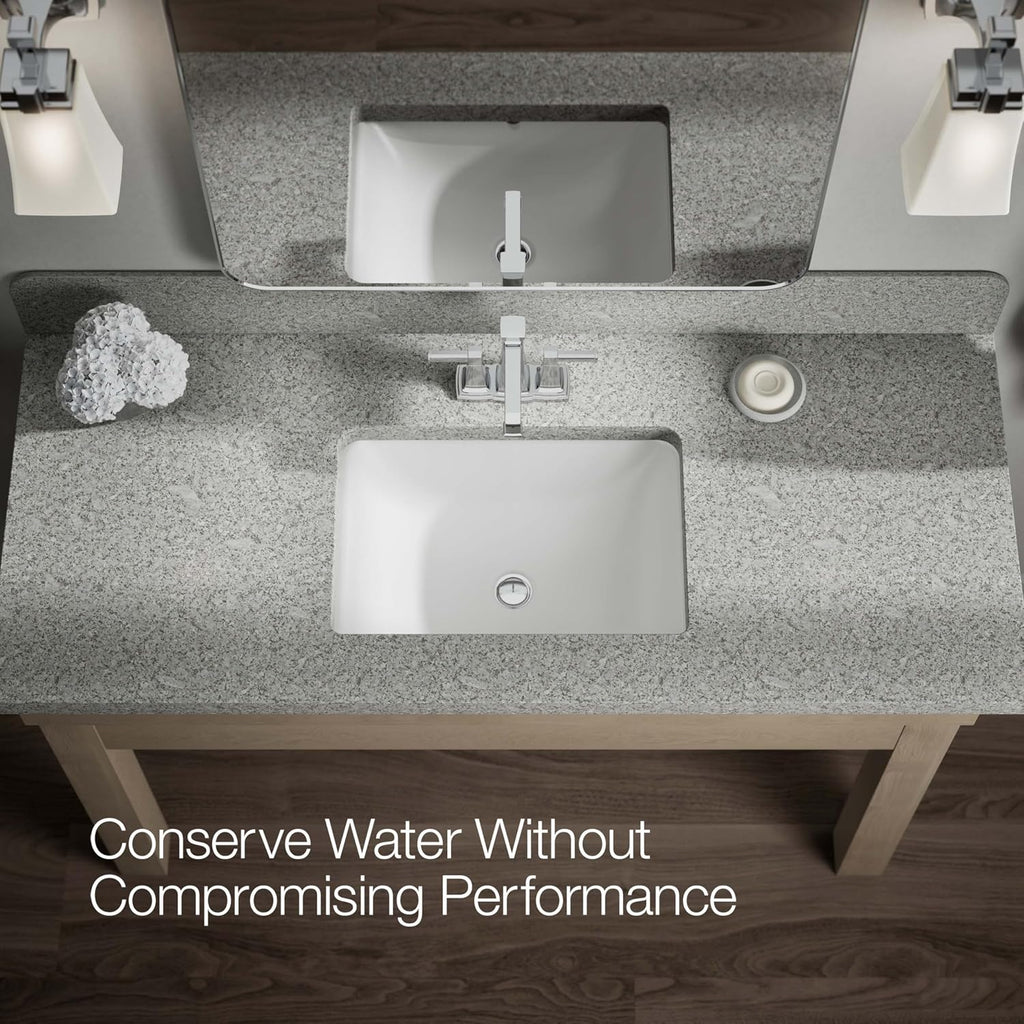 Kohler K-27398-4N-CP Riff Centerset bathroom sink faucet, .5 gpm, Polished Chrome