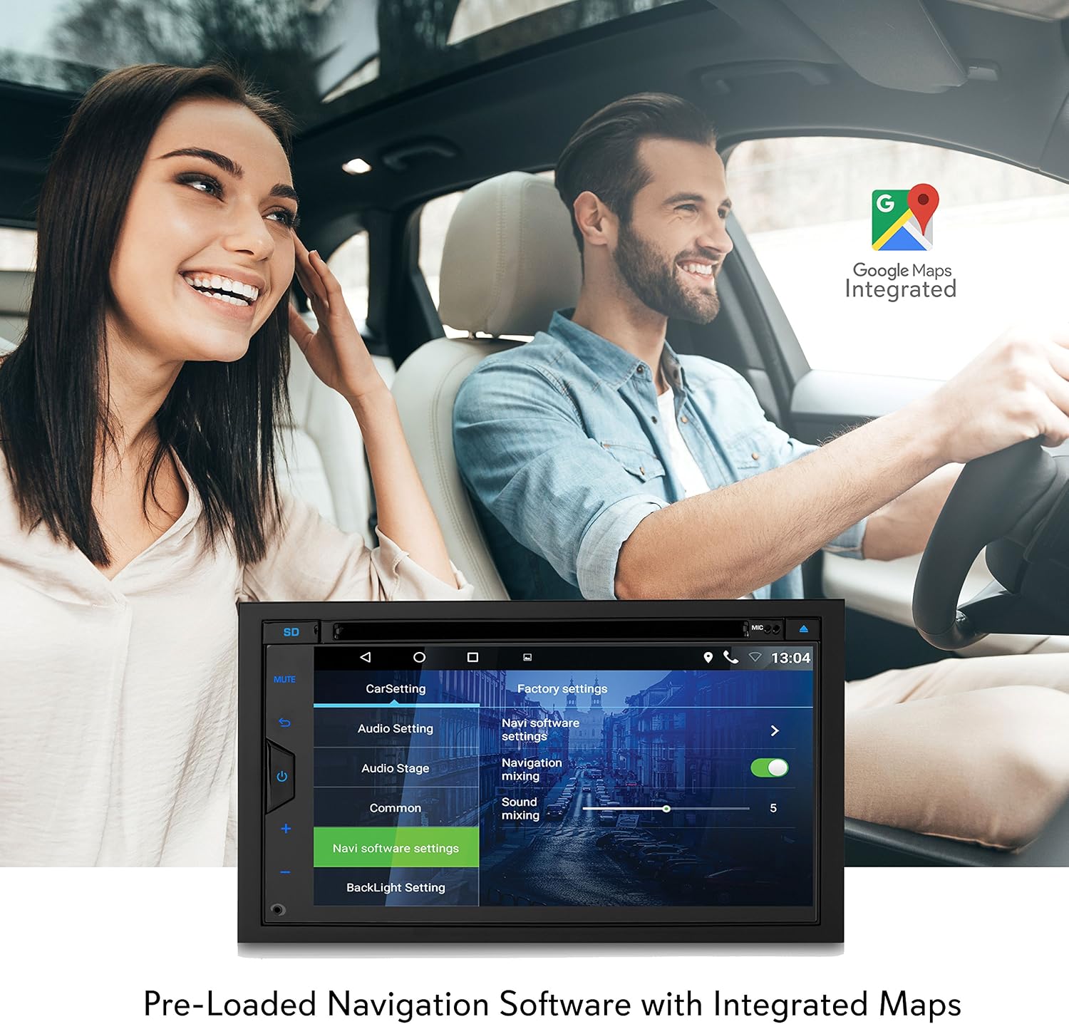 Pyle Car Stereo Receiver System - Hi-Res 6.8' Digital Display, Double DIN Android Touch Screen Monitor with Backup Cam, USB, Bluetooth & GPS Navigation, CD DVD Player, MP3, AM FM Radio with Remote
