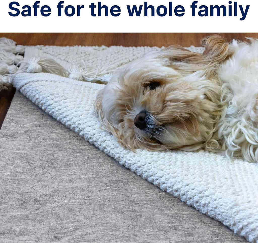 RUGPADUSA - Basics - 9'4' x 13'4' - 1/2' Thick - 100% Felt - Protective Cushioning Rug Pad - Safe for All Floors and Finishes Including Hardwoods