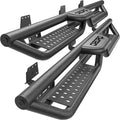 6 Inch Running Boards Compatible with 2009-2018 Dodge Ram 1500 Quad Cab/Extended Cab, 2019-2024 Dodge Ram 1500 Classic, Two-Stair Side Step Rail Drop Nerf Bars (Excl. 19-26 1500 New Body)