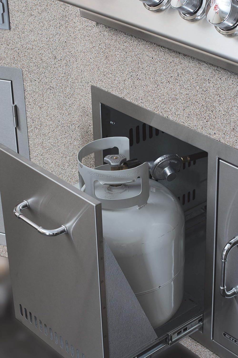 Bull Stainless Steel Propane Tank Or Trash Can Drawer