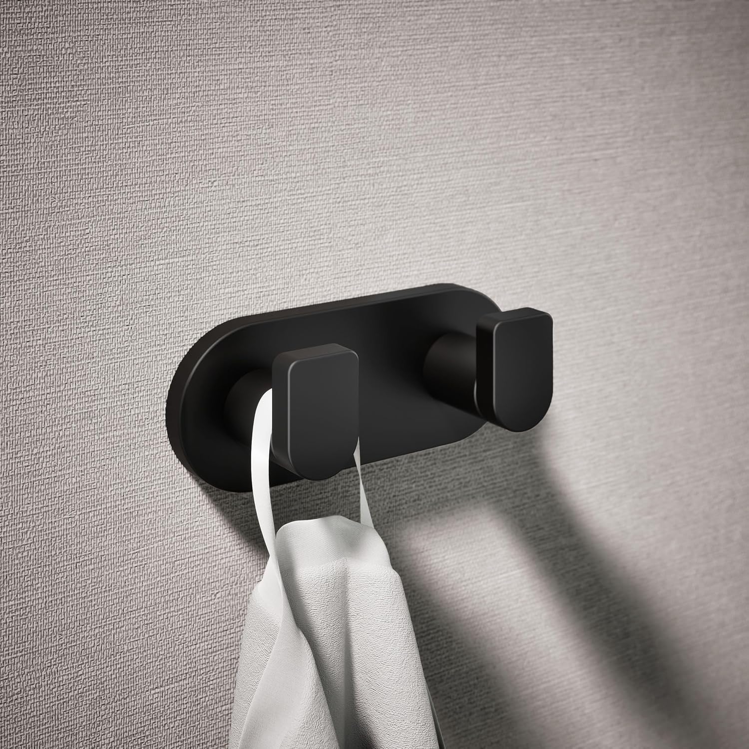Kohler 73146-BL Composed® Double Robe Hook, Matte Black