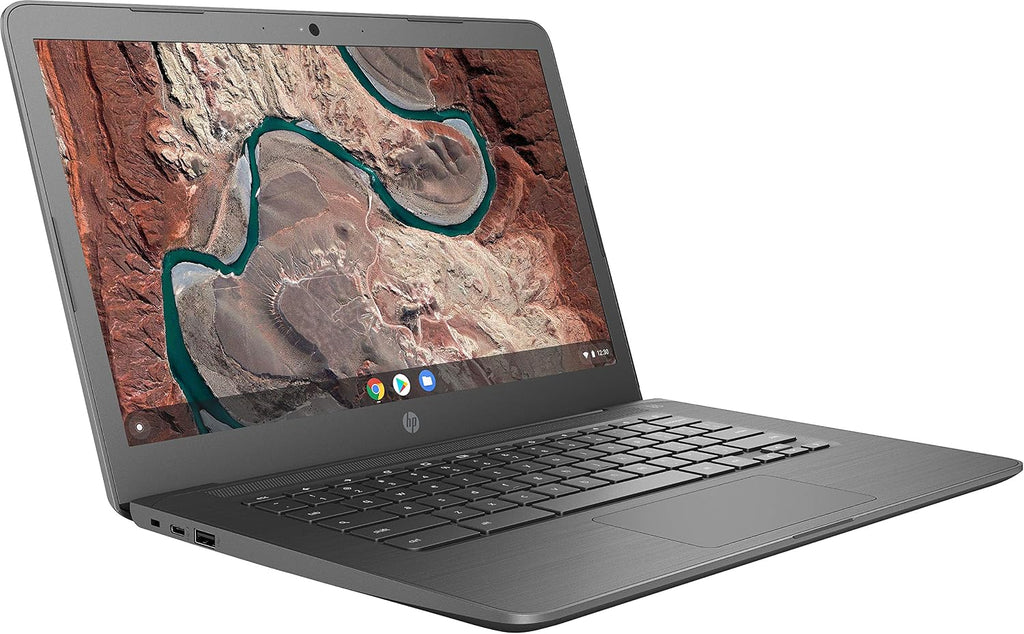 HP Chromebook 14-inch Laptop with 180-Degree Hinge, Full HD Screen, AMD Dual-Core A4-9120 Processor, 4 GB SDRAM, 32 GB eMMC Storage, Chrome OS (14-db0040nr, Chalkboard Gray)