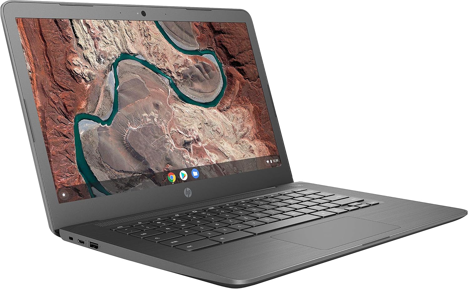 HP Chromebook 14-inch Laptop with 180-Degree Hinge, Full HD Screen, AMD Dual-Core A4-9120 Processor, 4 GB SDRAM, 32 GB eMMC Storage, Chrome OS (14-db0040nr, Chalkboard Gray)